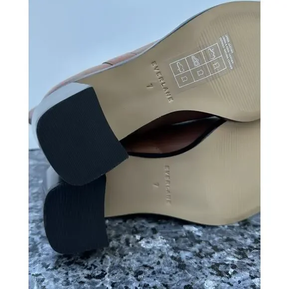 Everlane The Outlaw Boot Saddle Brown Leather Boots Size 9 - Picture 11 of 13